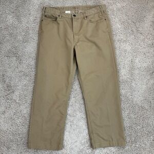 Haggar Khaki Pants EST 1926 Straight Leg Men's Size‎ (36x28 Actual) Cotton Blend